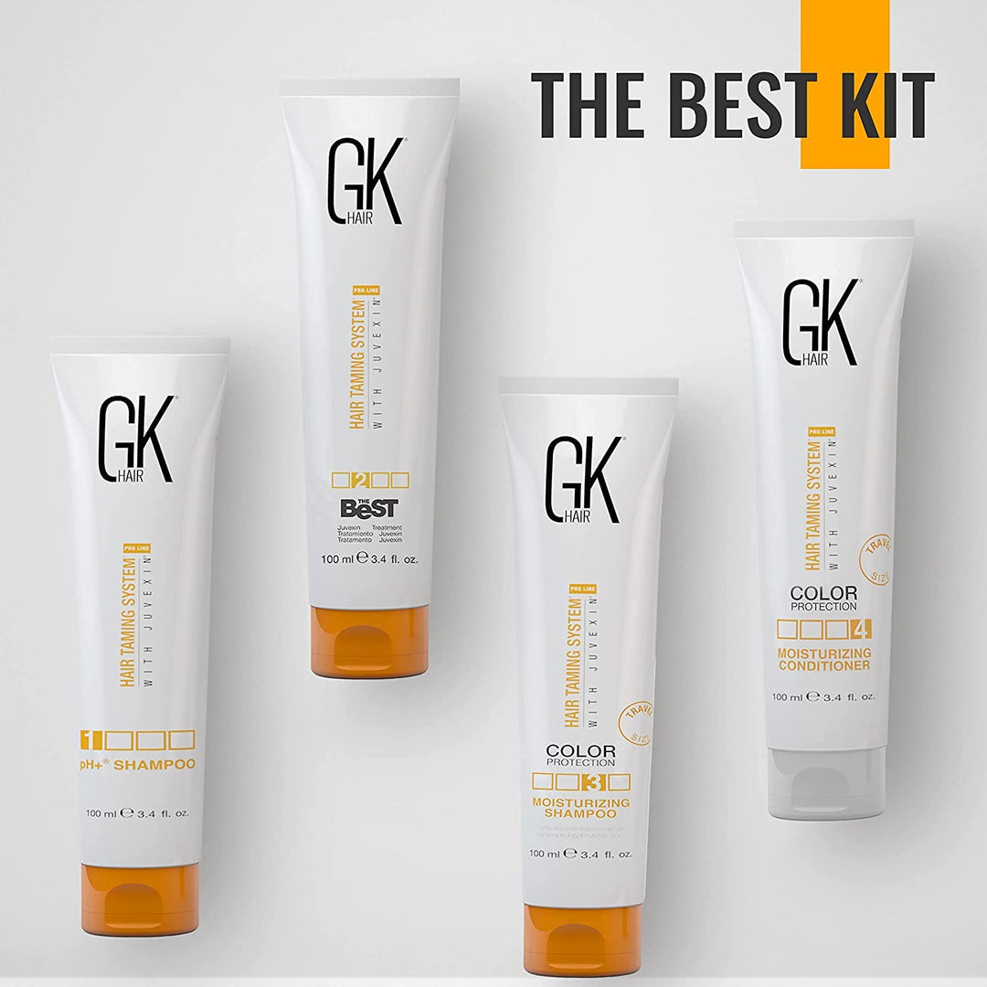 GK HAIR Global Keratin The Best Consumer Box Kit (100ml/3.4 Fl Oz) Keratin-Haarglättungsbehandlung -