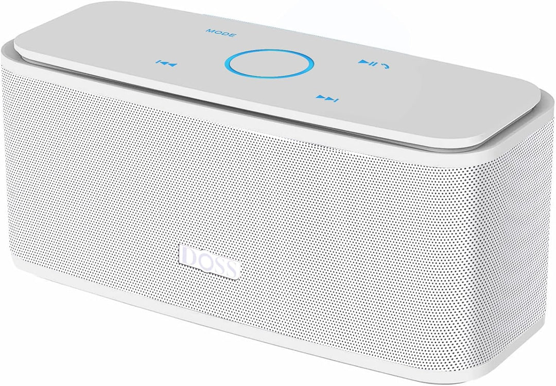 DOSS Bluetooth Lautsprecher, SoundBox Musikbox Bluetooth Box mit Dualen Bass-Treibern, 20h Akku,Touc