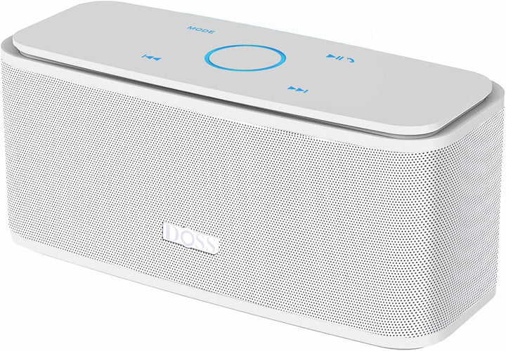 DOSS Bluetooth Lautsprecher, SoundBox Musikbox Bluetooth Box mit Dualen Bass-Treibern, 20h Akku,Touc