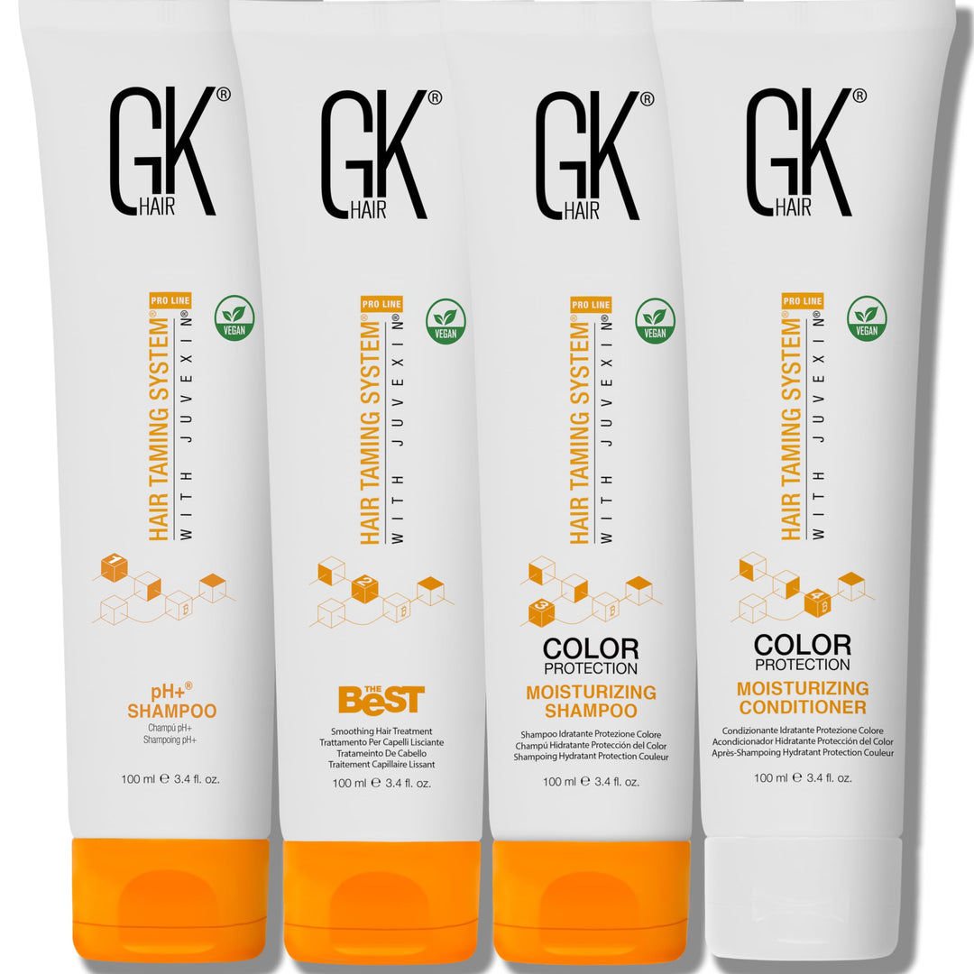 GK HAIR Global Keratin The Best Professional Hair Kit (100ml/3.4 Fl Oz) zum Glätten, Glätten von Ker