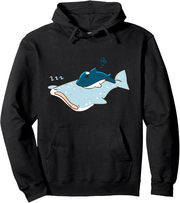 Niedlicher Kawaii Anime Sleeping Sharks Wal Shark - Japanisch Pullover Hoodie