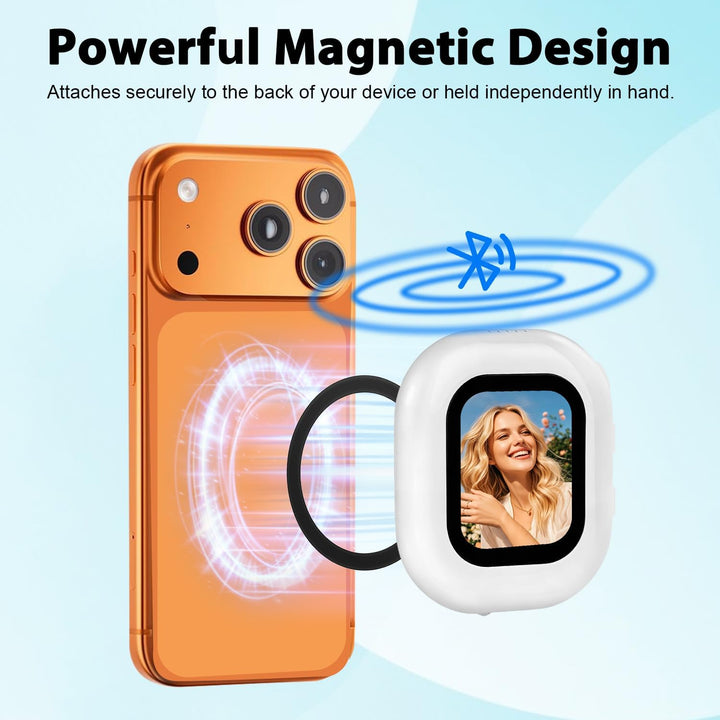 RUIZHI Handy Selfie Monitor, Magnetischer Smartphone Rückkamera Magnetisch Vlog Bildschirm für iPhon