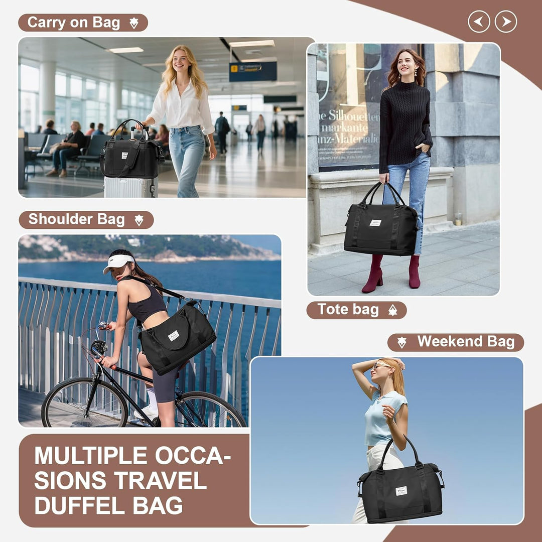 Reisetasche Damen 40x20x25 Ryanair Handgepäck Tasche Sporttasche Weekender Bag Schwimmtasche Wasserd