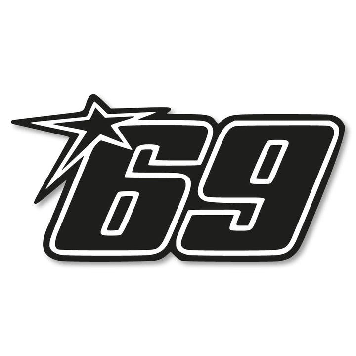 Startnummer 69 Aufkleber 6 Grössen 21 Farben Hayden sixtynine Sticker Racing Bike XXXL-120x58cm 91-G