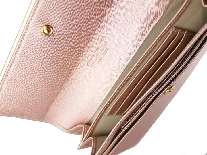 GIUDI ® Geldbörse Damen Leder Rot Lang Echtleder Saffiano Gold-Optik Abendtasche Clutch Kartenfächer