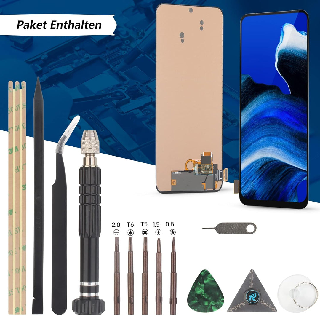 RongZy Kompatibel mit Oppo Reno2 Z/Reno 2Z CPH1945 CPH1951 Ersatz Bildschirm LCD Display und Touchsc
