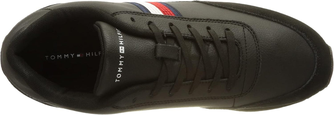 Tommy Hilfiger Herren Runner Sneaker Core Eva Runner Sportschuhe 40 EU Schwarz, 40 EU Schwarz