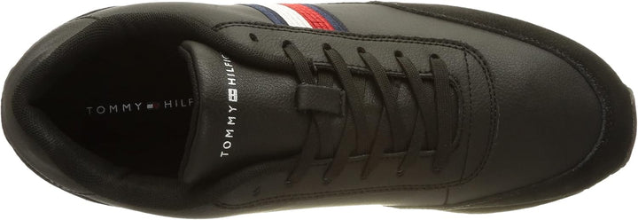 Tommy Hilfiger Herren Runner Sneaker Core Eva Runner Sportschuhe 40 EU Schwarz, 40 EU Schwarz