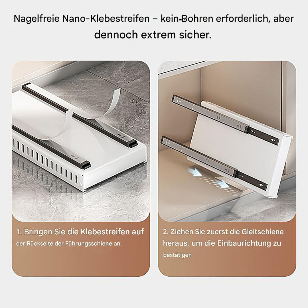 und Pfannenorganizer Unter Schrank | Klebefreier Aufbewahrungs-Halter,Höhenverstellbarer Deckelorgan