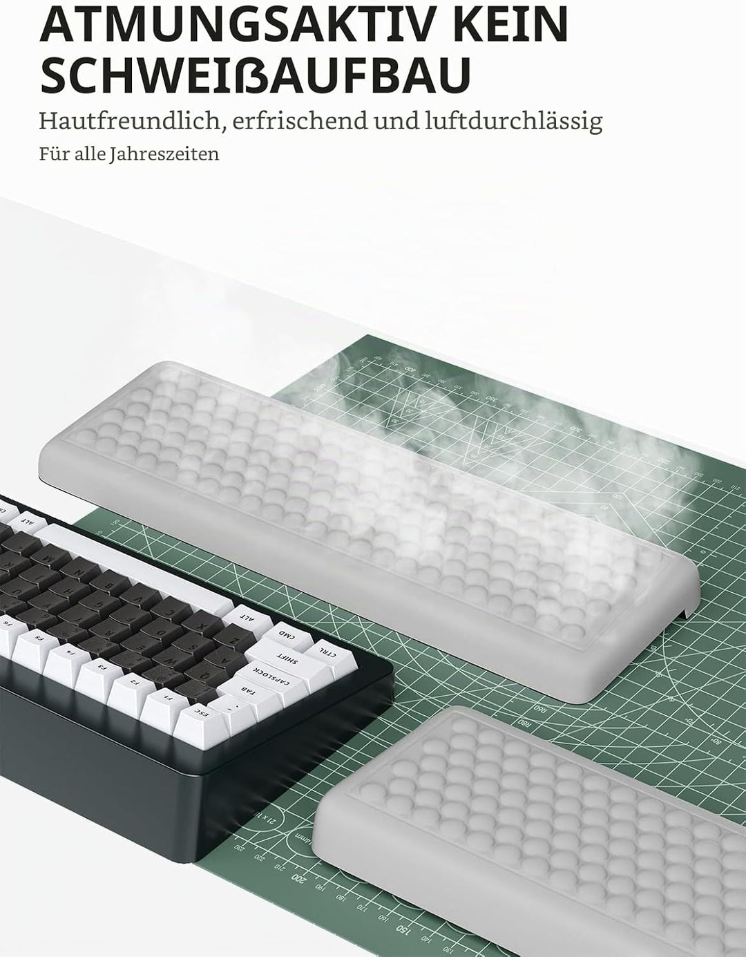 Hsurbtra L-förmige Schreibtisch-Ellenbogenpolster, 2-teilig, weiche Memory-Schaum-Ellenbogenstütze,