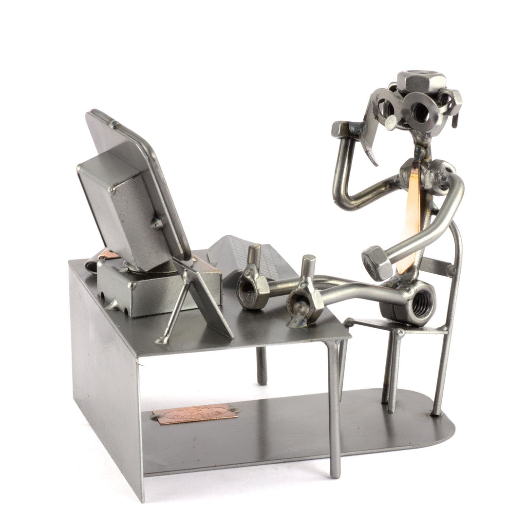 Steelman24 I Schraubenmännchen PC-Pause I Made in Germany I Handarbeit I Geschenkidee I Stahlfigur I