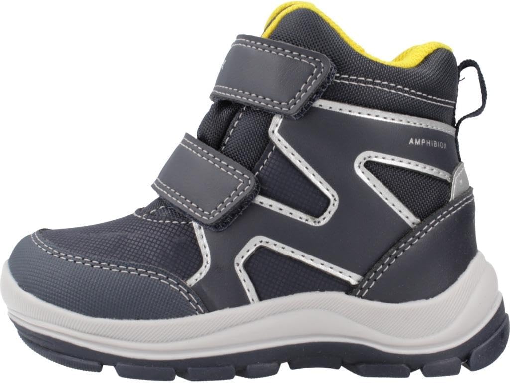 Geox Jungen B Flanfil Boy B ABX Stiefeletten 25 EU Navy Yellow, 25 EU Navy Yellow