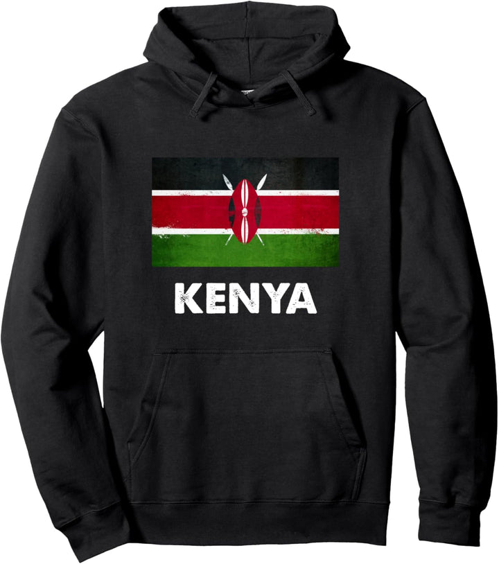 T-Shirt Kenia Flagge Pullover Hoodie