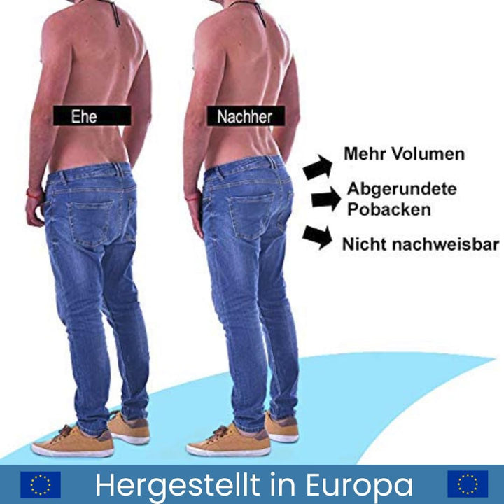 ARIUS Boxershorts mit Rückenpolsterung zur Erhöhung der Lautstärke und der Grösse des Gesässes und d