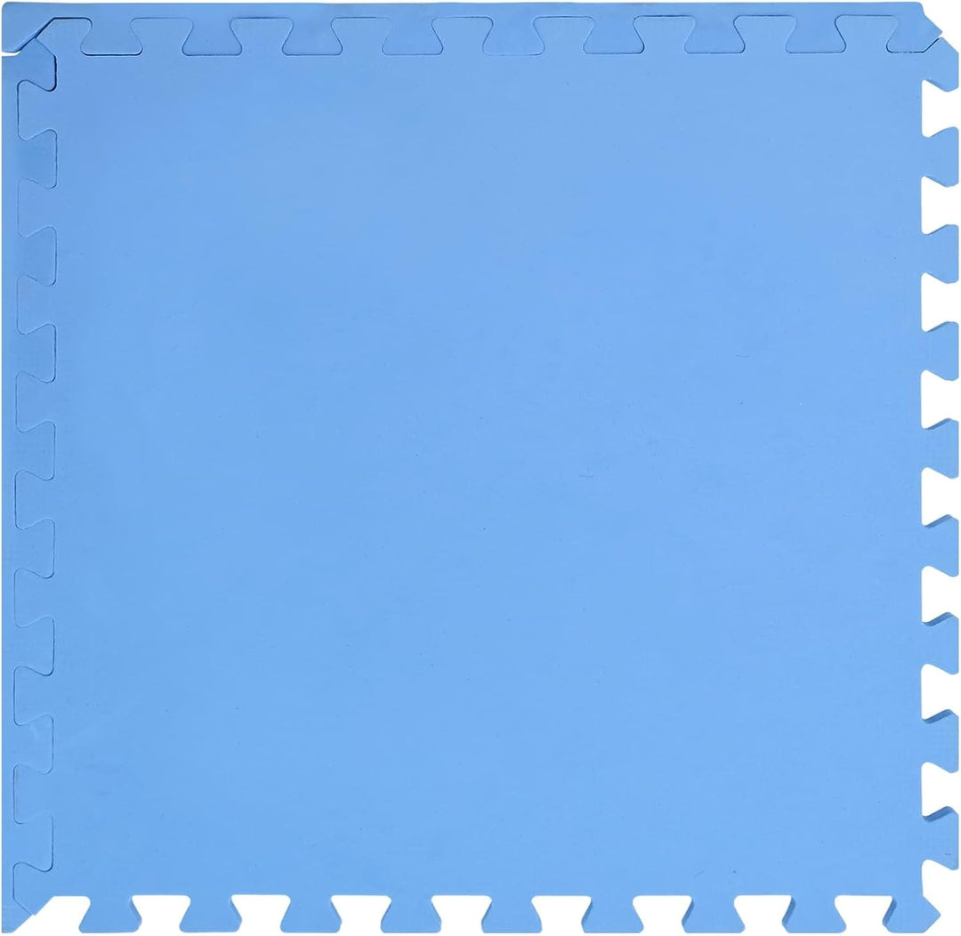 Fussmatten 24 Stück Blau EVA-Schaum 8,64 m² Erweiterbares Puzzle-Design rutschfest schalldämmend gee