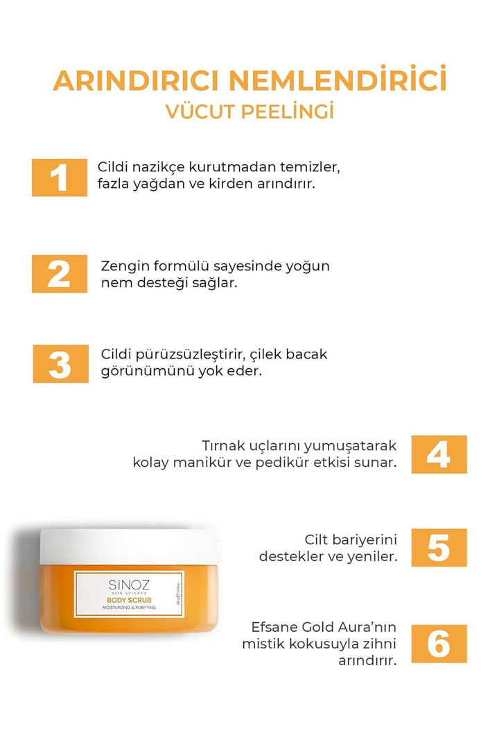 Sinoz Gold Aura Body Scrub,300 Gramm