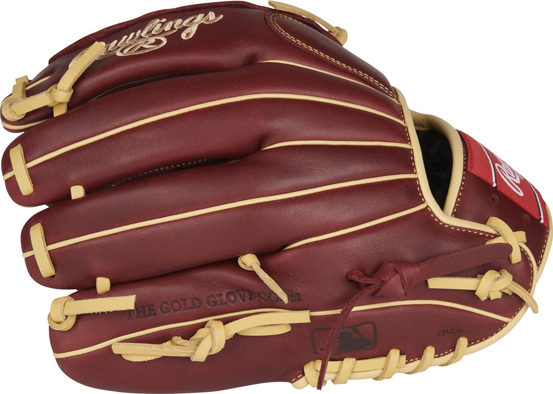 Rawlings Sandlot Baseball-Handschuh-Serie Rechte Hand Wurf Infield / Krug Korbgeflecht, 30,5 cm, Bur