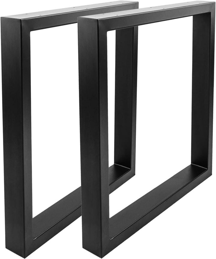 PrimeMatik - Tischbeine rechteckig aus Stahl 680 x 80 x 710 mm 2-Pack, Bass 680 x 80 mm