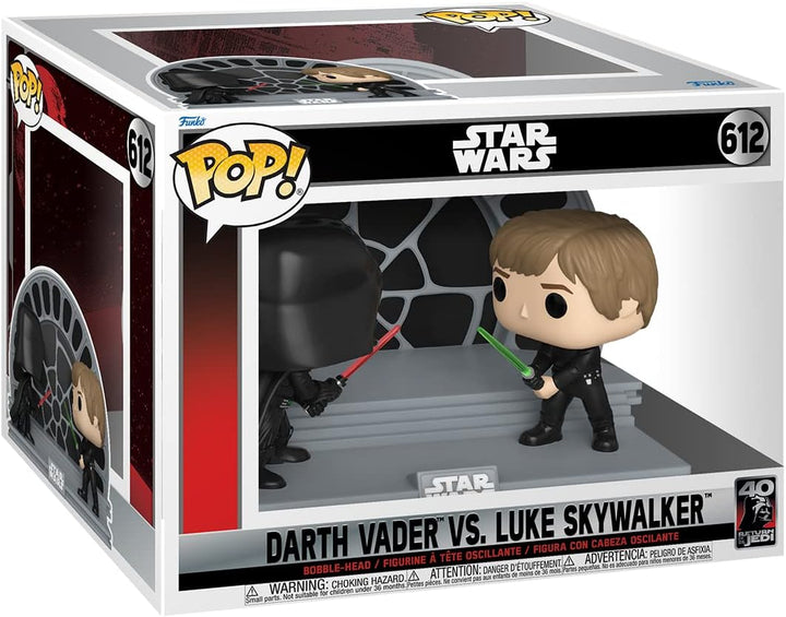 Funko Pop! Moment: RotJ 40th - Luke Vs Vader - Star Wars - Vinyl-Sammelfigur - Geschenkidee - Offizi