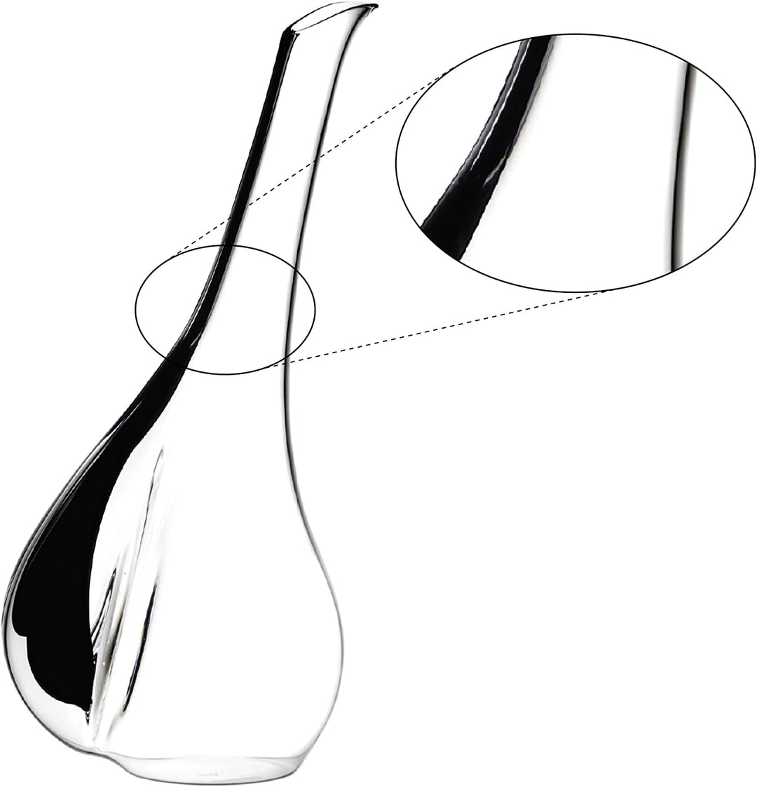 Riedel Weindekanter, Einheitsgrösse, transparent Schwarz Tie Touch, Schwarz Tie Touch