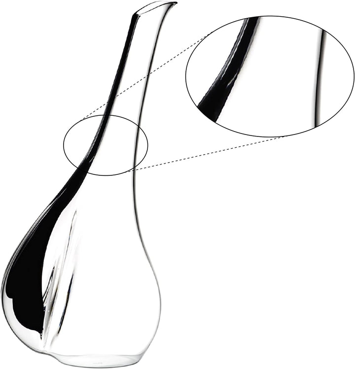 Riedel Weindekanter, Einheitsgrösse, transparent Schwarz Tie Touch, Schwarz Tie Touch