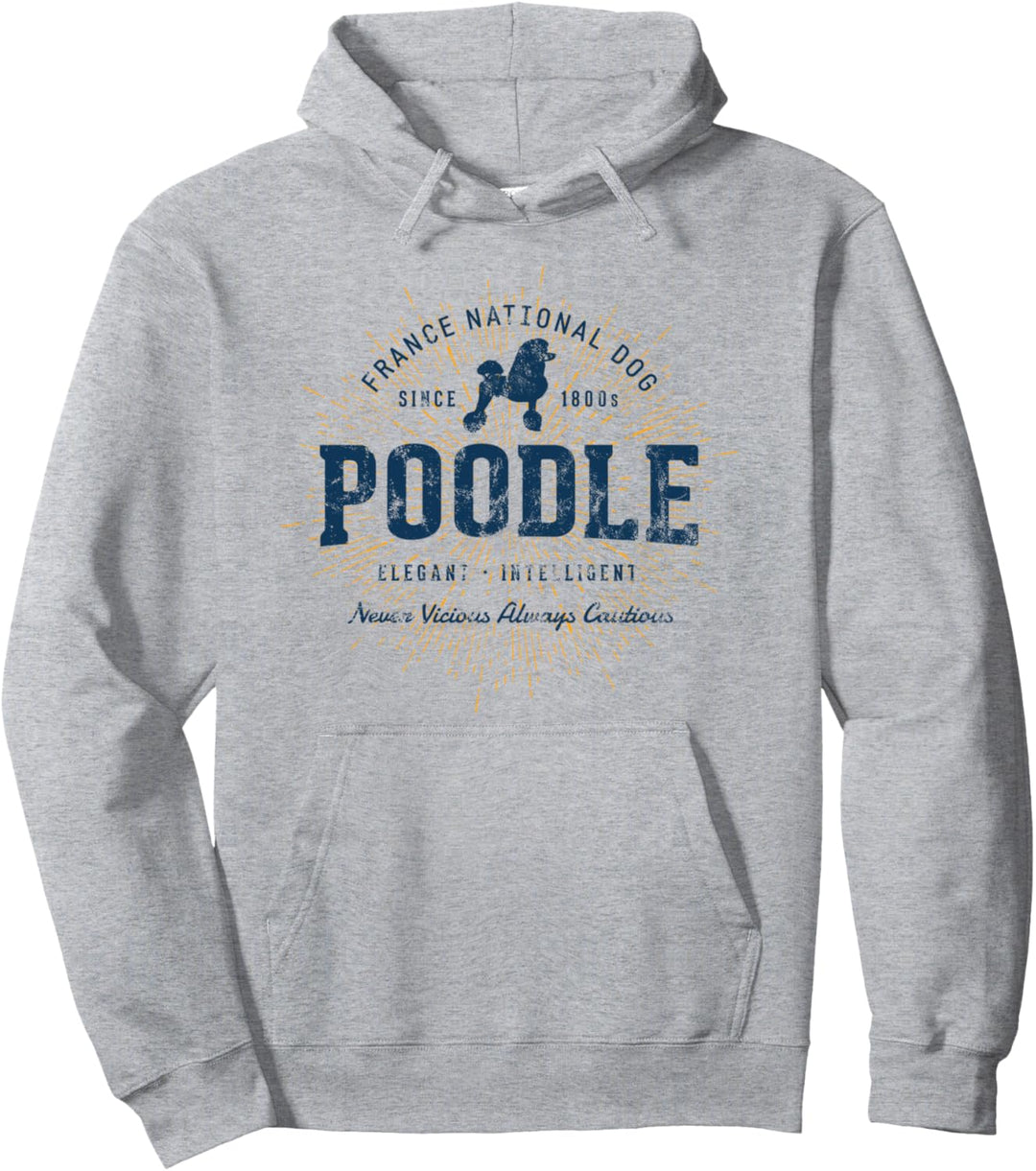 Poodle Retro Vintage Pudel Pullover Hoodie