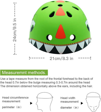 Kinderhelm für 2 3 4 5 Jahre Jungen Mädchen, Grösse: 50-54 cm, Verstellbar Kind Fahrradhelm Jugend S