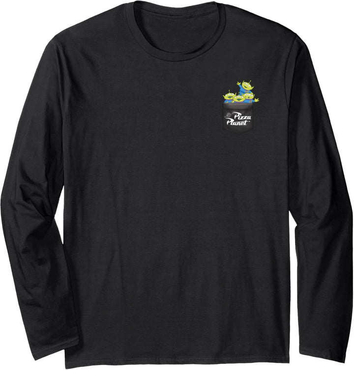 Disney Pixar Toy Story Aliens Pizza Planet Pocket Langarmshirt