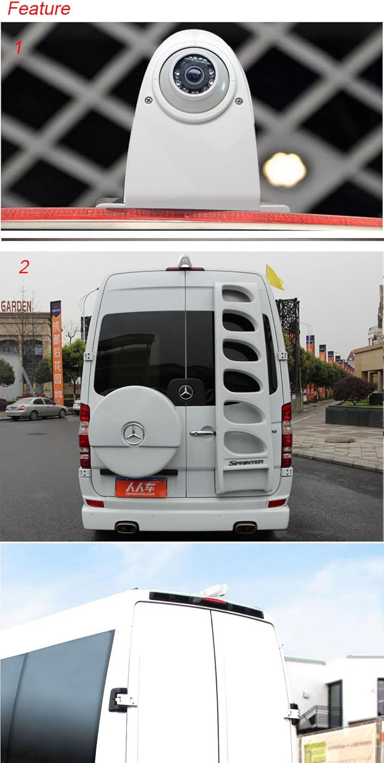 Wasserdicht Rückfahrsystem Rückfahrkamera im 3.Bremslicht Replacement für Transporter Kasten Kombi C