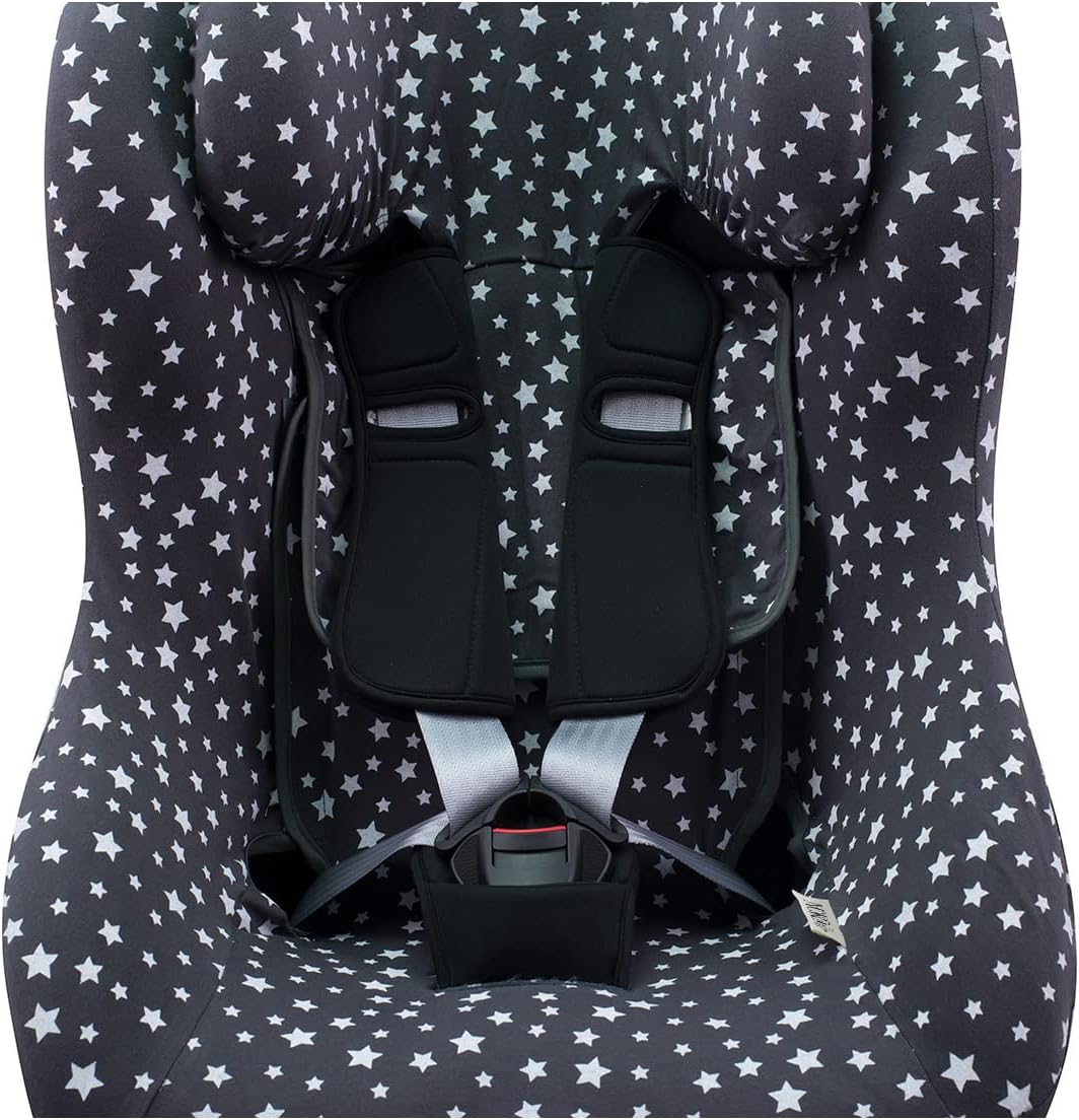 JYOKO Kids Bezug kompatibel mit Romer King II, Trifix, aus Baumwolle (Winter Sky), Winter Sky