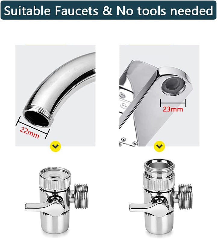 Waschbecken Wasserhahn Sprühset, Haarwäsche Handbrause Wasserhahn Spülset, Spülen-Sprayer-Schlauchau