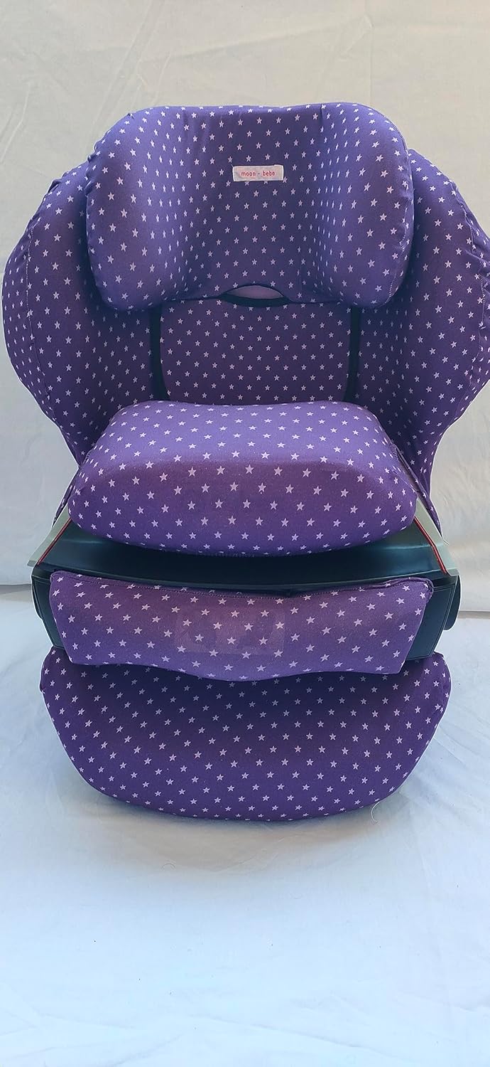 moon-bebe Bezug kompatibel mit Cybex Silver Juno 2-Fix Autositz (Lila), Lila