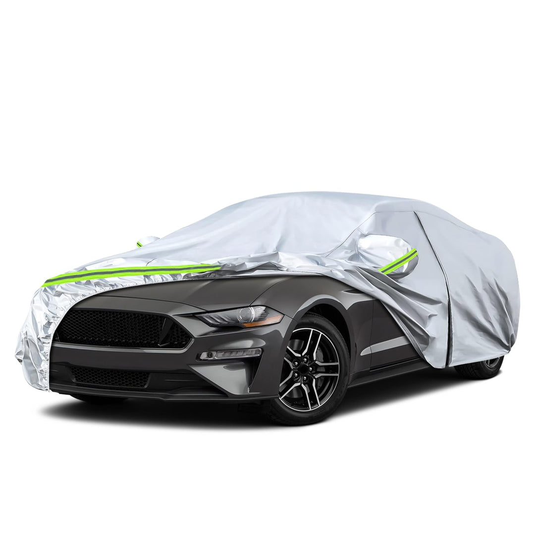 JUDANNA Autoabdeckung Outdoor Wasserdicht Passend für 2005-2024 Ford Mustang, Sommer Vollgarage Auto