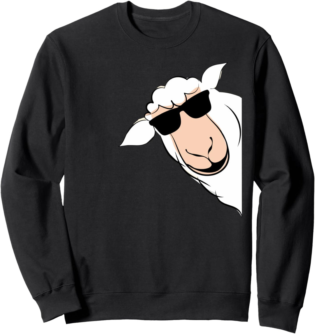 LUSTIGES SCHAF MIT SONNENBRILLE SUNGLASSES Sweatshirt