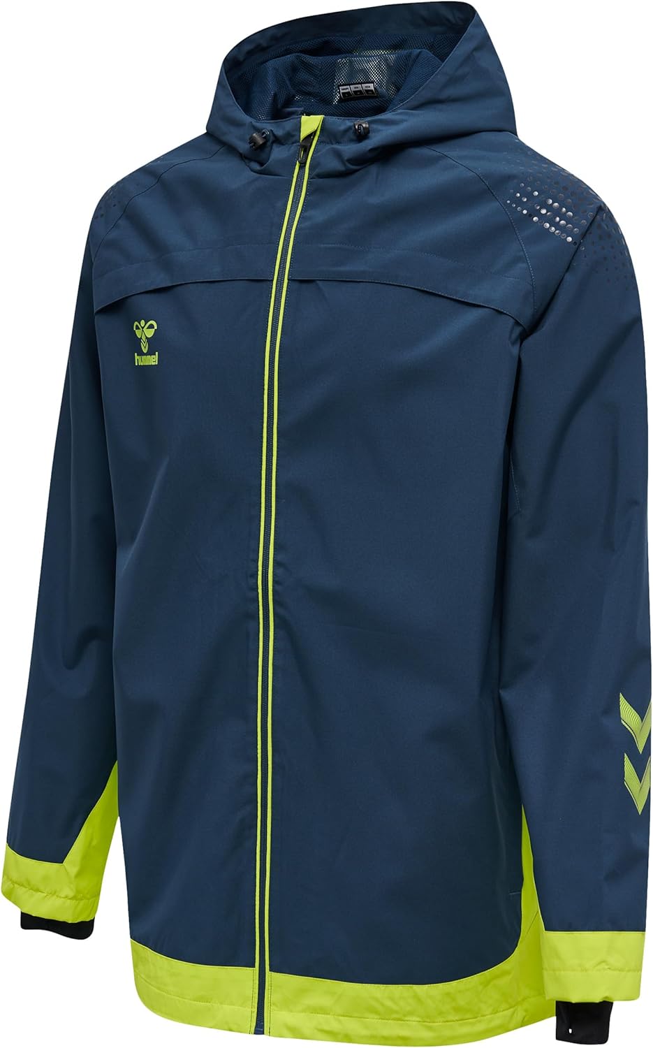 hummel hmlLEAD Allwetterjacke Herren 3XL dunkelblau / gelb, 3XL dunkelblau / gelb
