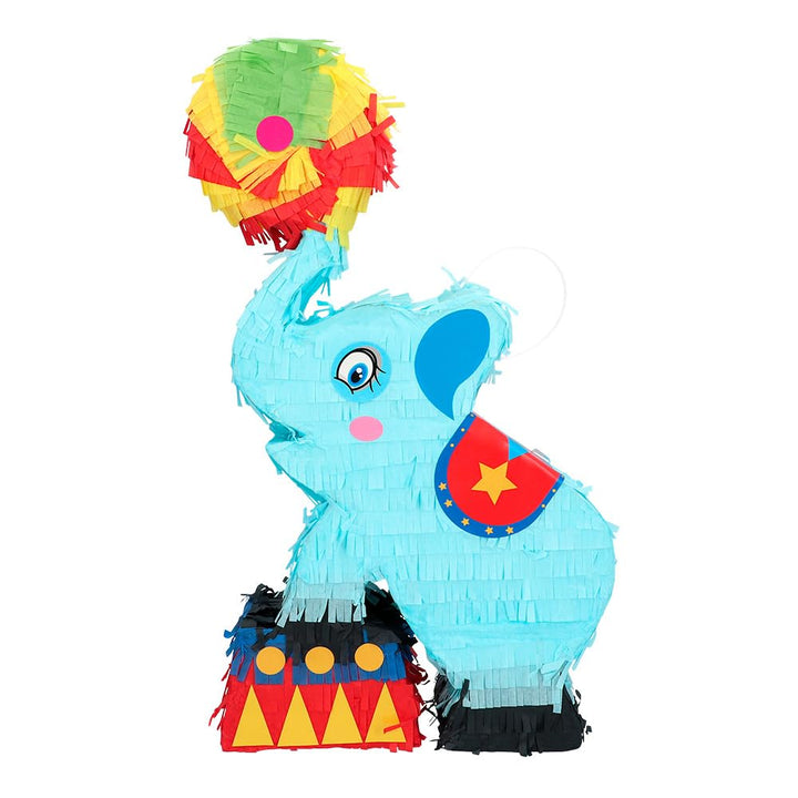 Boland 30979 - Pinata Zirkus Elefant, 26 x 8,5 x 45 cm, Hängedeko, Dekoration für Geburtstag, Mottop