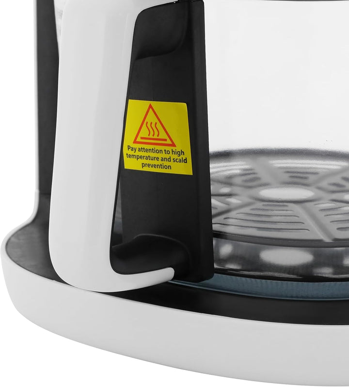 Heissluftfritteuse mit Sichtfenster 3,3 L Airfryer Temperaturbereich LCD 80–190 °C Kompakt Fritteuse