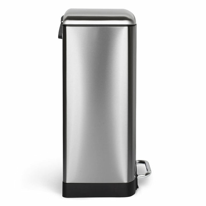 Les Collectors Tret-Mülleimer N°875 / Edelstahl/Silber, 40 L/rechteckig und praktisch, Metall, Silbe