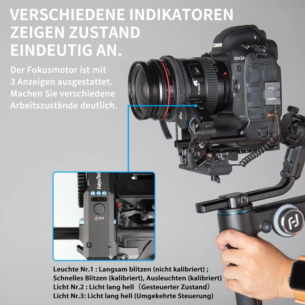 FeiyuTech SCORP Bürstenloser Focus Motor, Follow Focus Kit kompatibel mit SCORP Mini, SCORP-C, SCORP