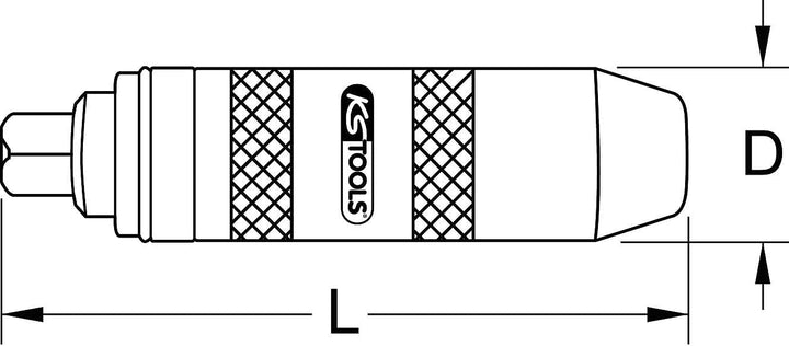 KS Tools 515.1004 1/2" Hand-Schlagschraubendreher, 135mm