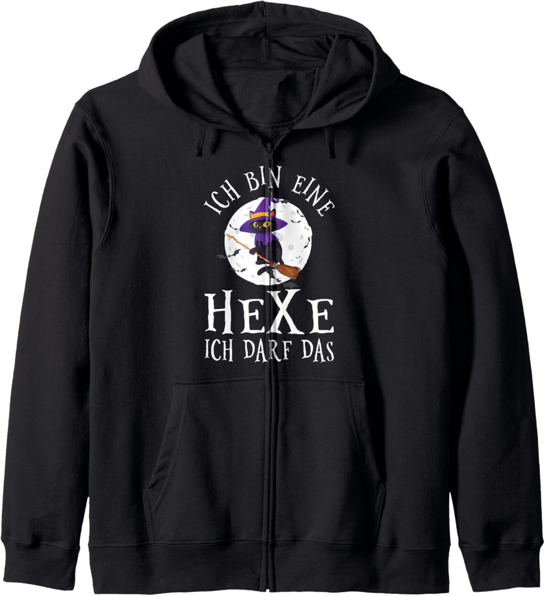 Ich Bin Eine Hexe Ich Darf Das Hexerei Katze Hexen Spruch Kapuzenjacke