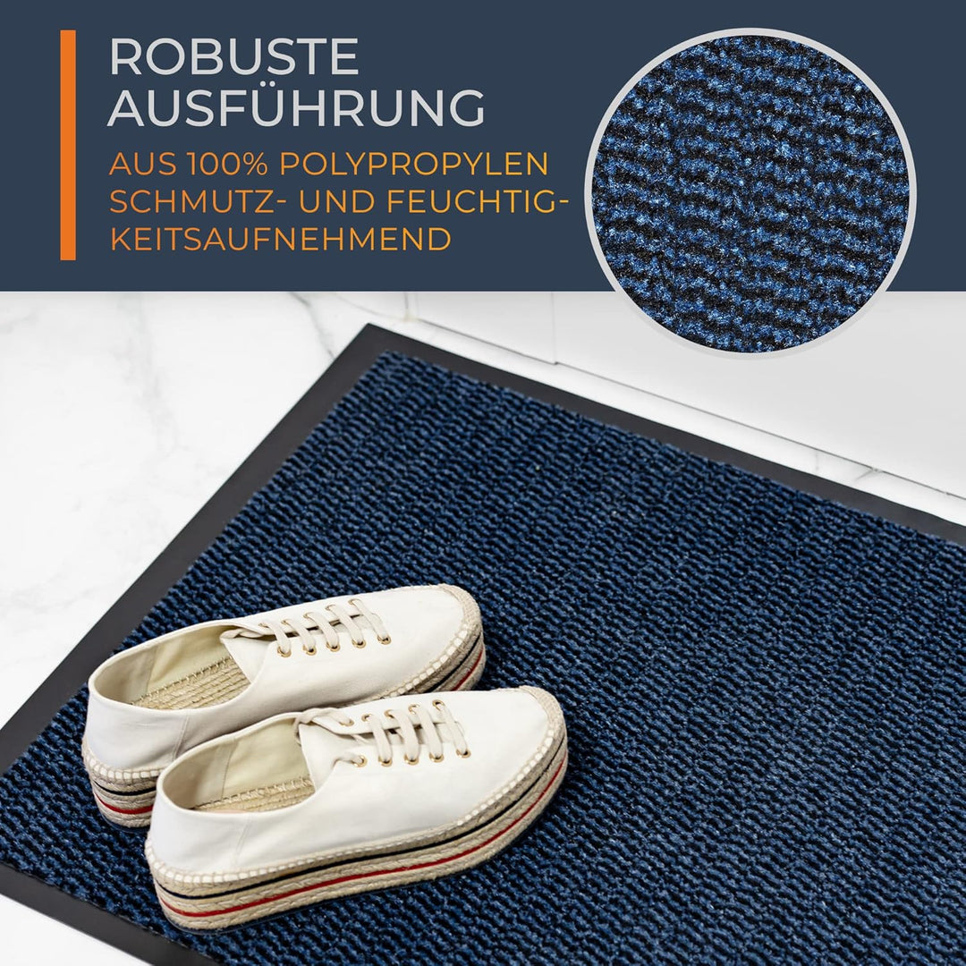 TIMELEOS Fussmatte Schmutzfangmatte mit äusserst starker Schmutz und Feuchtigkeitsaufnahme Eingangst