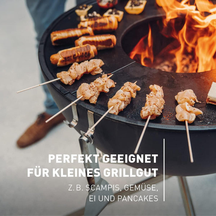 höfats - BOWL 70 Plancha - emaillierte Grillplatte aus Gusseisen - Für Grillgut jeder Grösse geeigne
