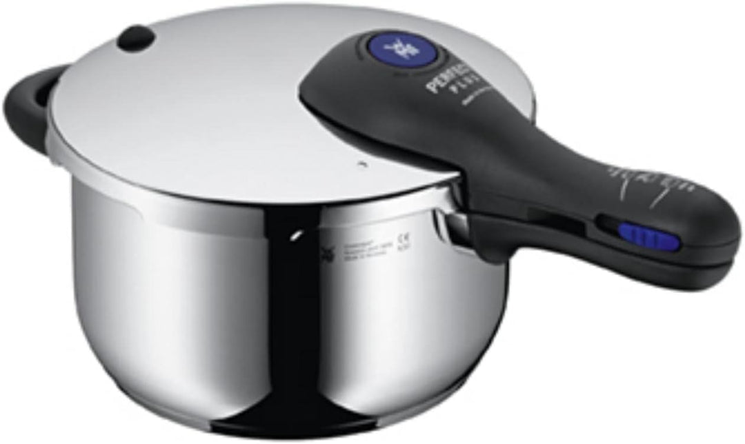 WMF Perfect Plus Schnellkochtopf Induktion 4,5l, Dampfkochtopf, Cromargan Edelstahl poliert, 2 Kochs