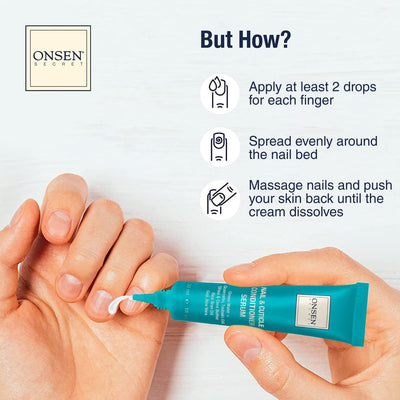 Reparaturcreme für Nagelhaut (30ml) Onsen - Feuchtigkeitspflege für Trockene Nagelhaut - Tiefenpfleg