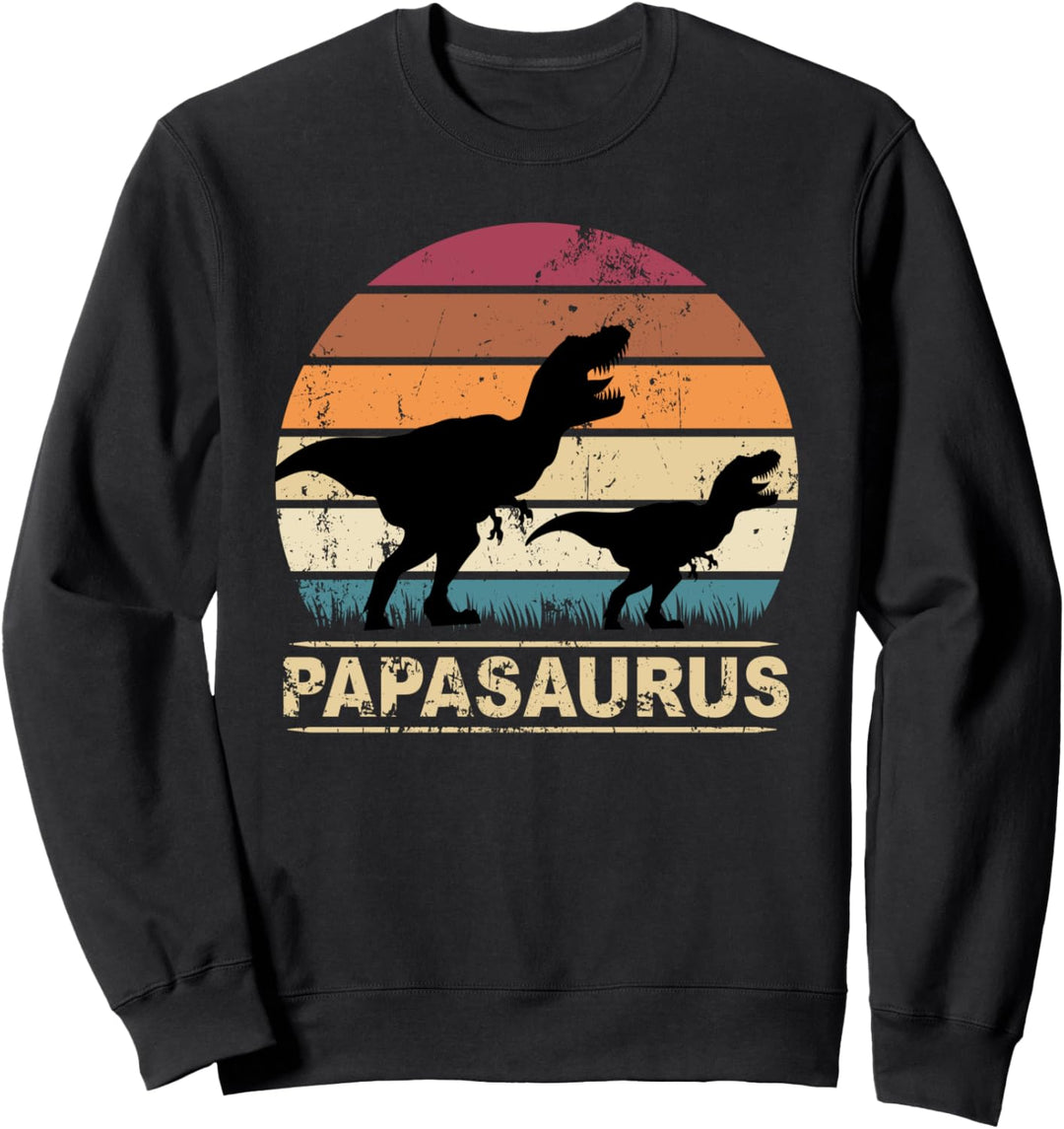 Papasaurus Rex Vater Dinosaurier Familien Dino Papa Saurus Sweatshirt