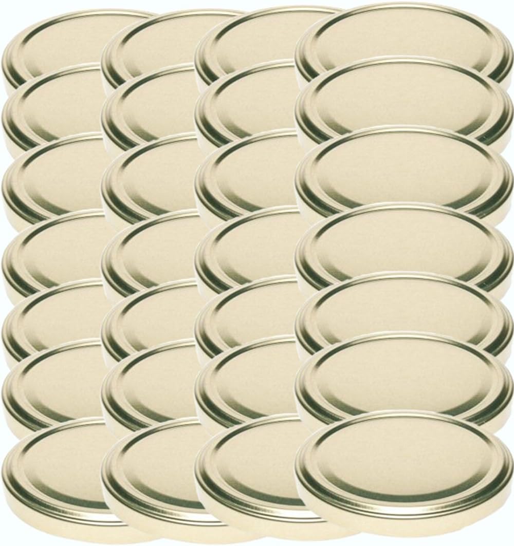 100 Twist-Off-Deckel Verschlüsse Ersatzdeckel Deckel für Sturzgläser To 82 Passend für 230/350 / 435