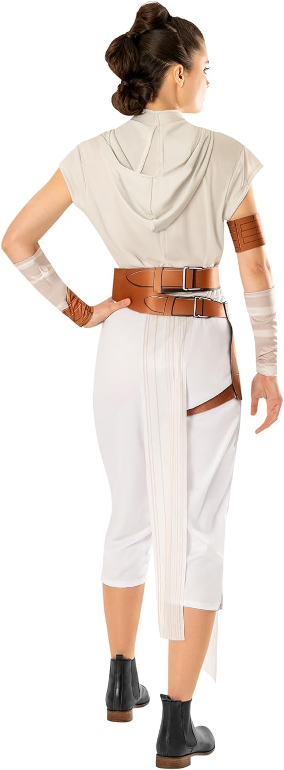 Rubie's 301319M Rey Erwachsene Kostüm Verkleidung, Damen, Weiss, Medium, Grösse 38-40