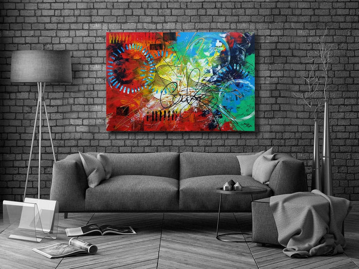 Monica Mirafiori I 100% HANDGEMALT I Gemälde Hoffnung 90x60cm | Gemälde Handgemalt | Acrylgemälde |