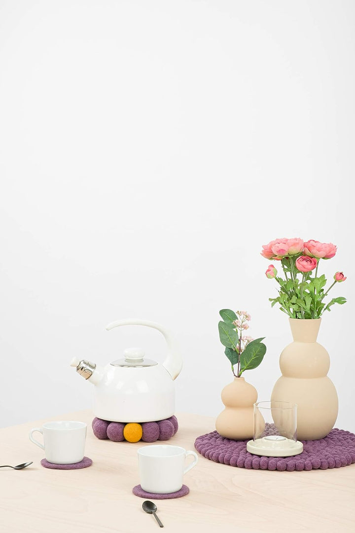 myfelt Topfuntersetzer Big One - Frida - Violett, Ø 20 cm, Violett